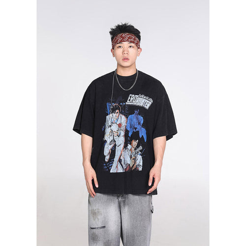 Unisex T-Shirts ERD Anime Loose Casual T-Shirt