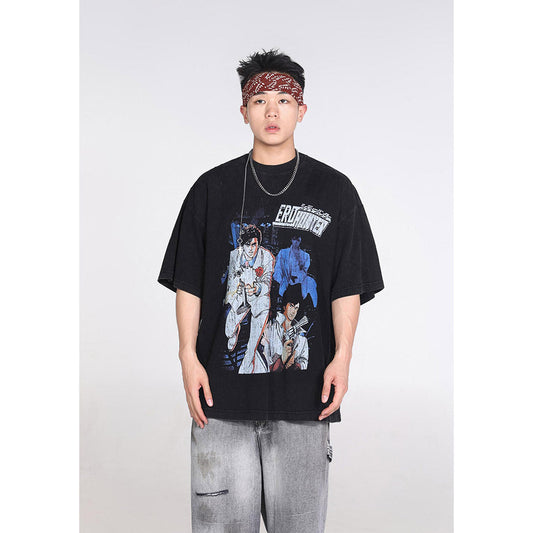 Unisex T-Shirts ERD Anime Loose Casual T-Shirt