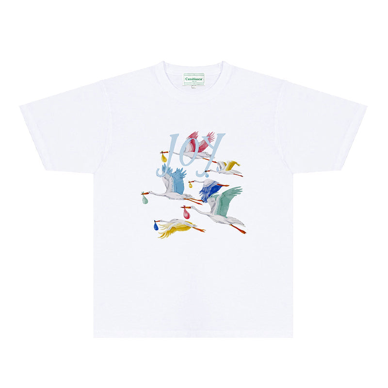 Casablanca T Shirts Fashion Print Street