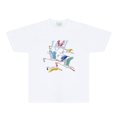 Casablanca T Shirts Fashion Print Street