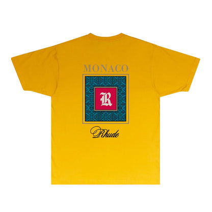 Rhude T Shirts Printed Trendy Pure Cotton