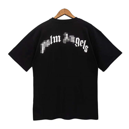 Palm Angels T Shirts Palm Angels Letter Print Short-Sleeve T-shirt Men's Loose