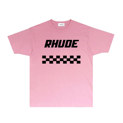 Rhude T Shirts Printed Trendy Pure Cotton