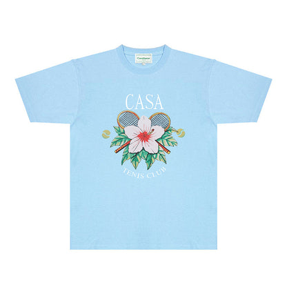 Casablanca T Shirts Fashion Print Street