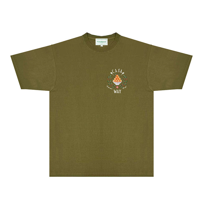 Casablanca T Shirts Fashion Print Street