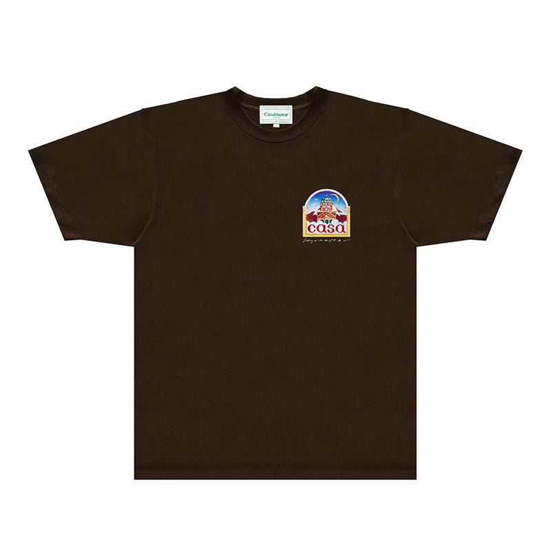 Casablanca T Shirts Fashion Print Street