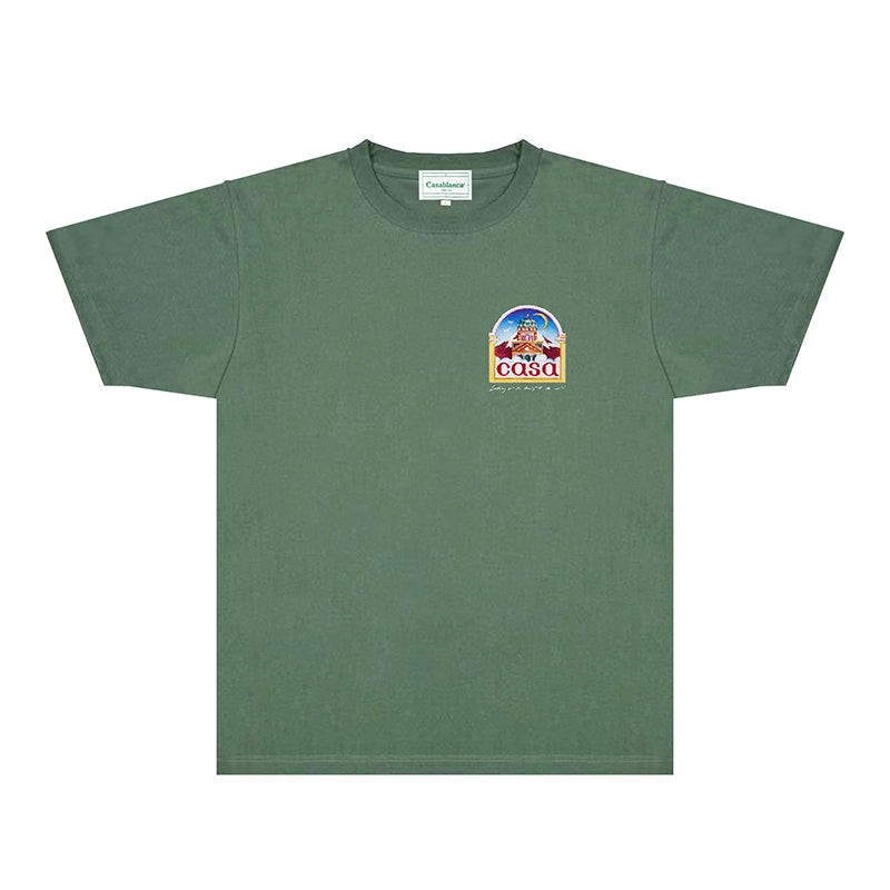 Casablanca T Shirts Fashion Print Street