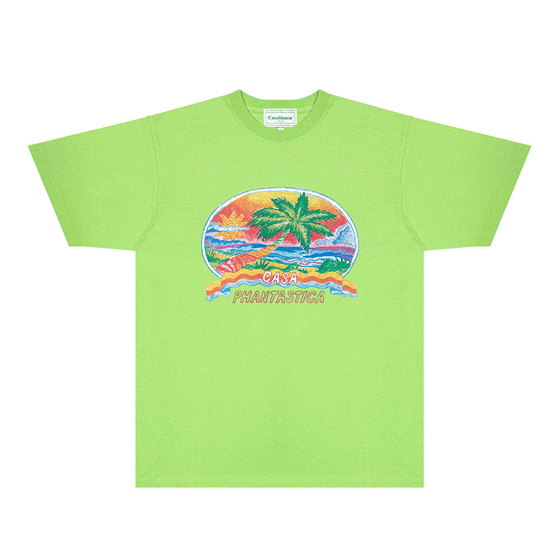 Casablanca T Shirts Fashion Print Street