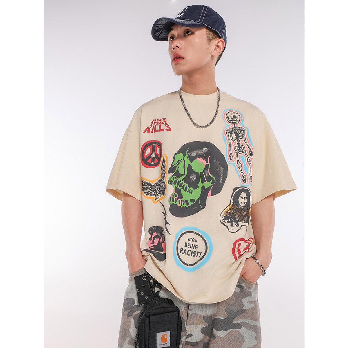 Unisex T-Shirts -GALLERY DEPT-Loose Fashion T-Shirt