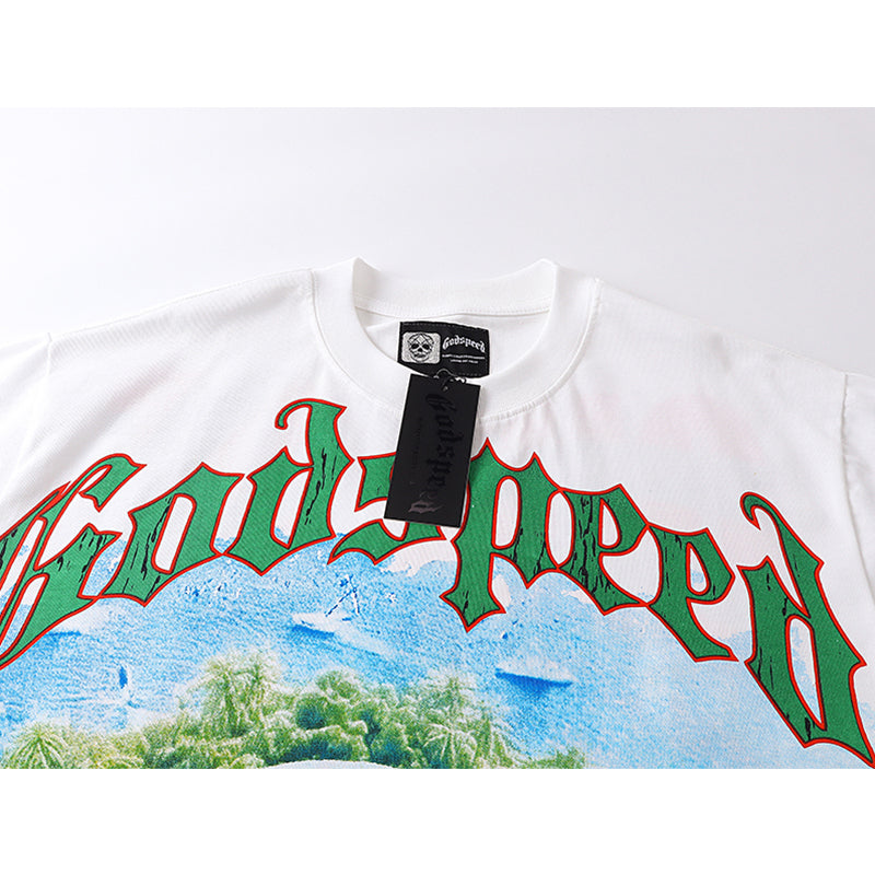 Godspeed T-Shirt Retro Fantasy Pattern