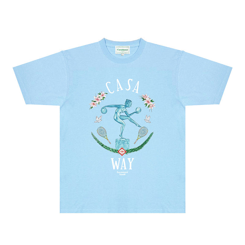 Casablanca T Shirts Fashion Print Street
