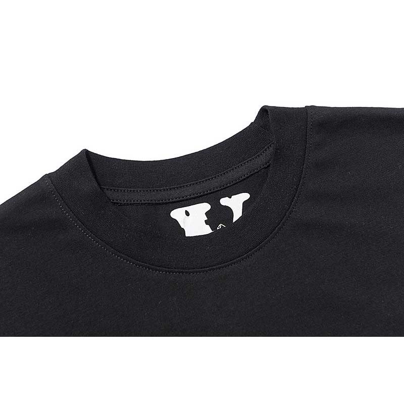 Vlone T Shirts Big V Figure Printing Stylish Loose Short Sleeve T-shirt Men and Women