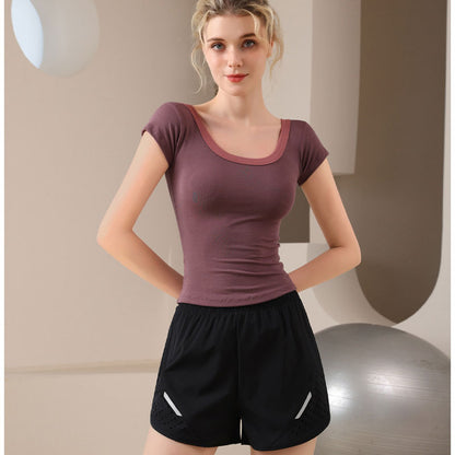 Women Yoga Sports Shorts Running Quick-Drying Breathable
