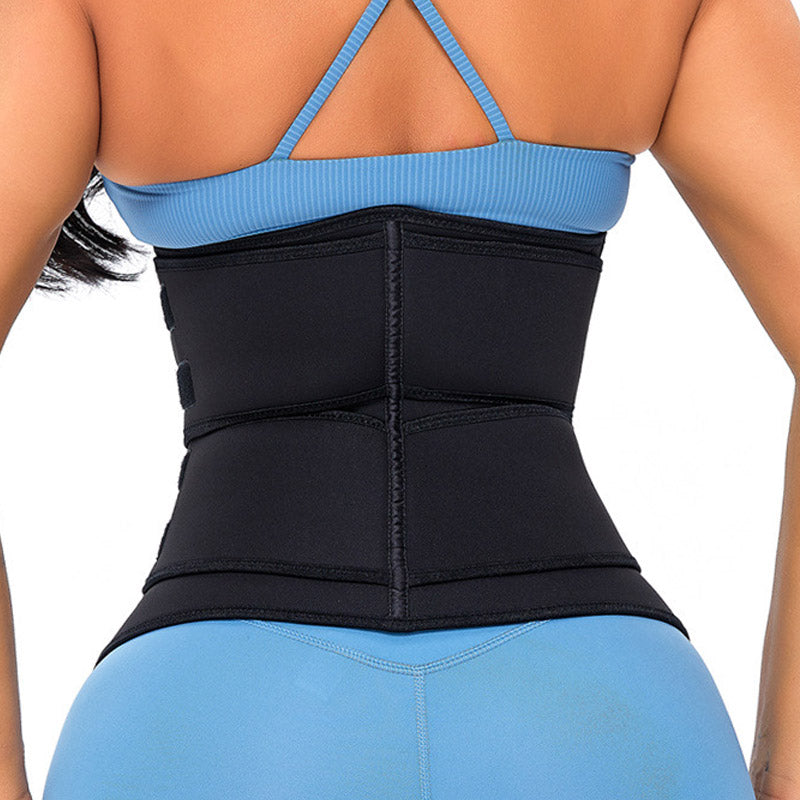 Neoprene Rubber Belly Contracting Sports Fitness Waist Support Thin Waist Belt