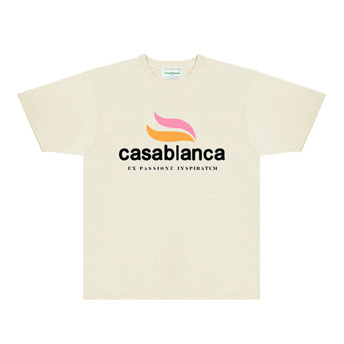 Casablanca T Shirts Fashion Print Street