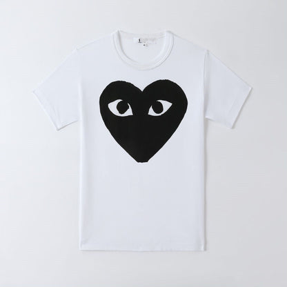 CDG Be Kind T Shirt Crew Neck Embroidery Love Smiley T-shirt