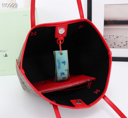 Off White Bag Casual Outdoor Convenient Tote Bag