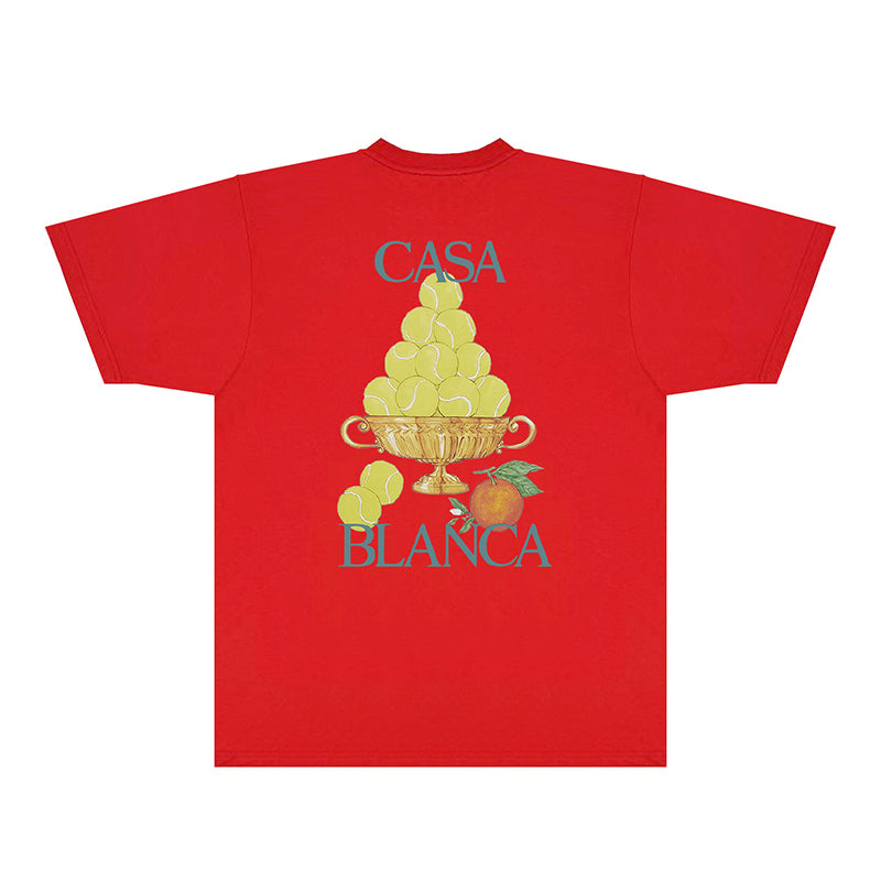 Casablanca T Shirts Fashion Print Street