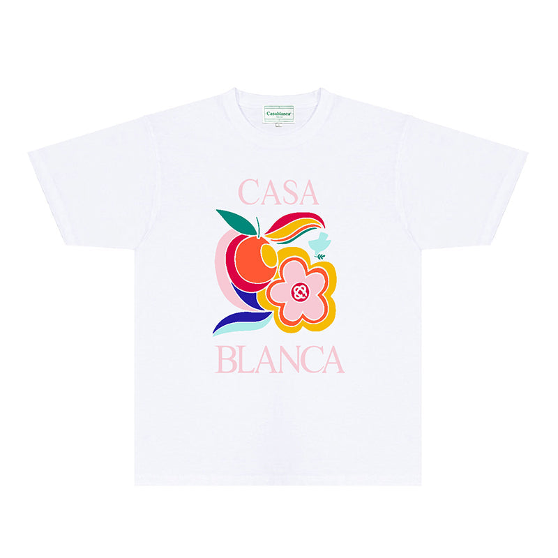 Casablanca T Shirts Fashion Print Street