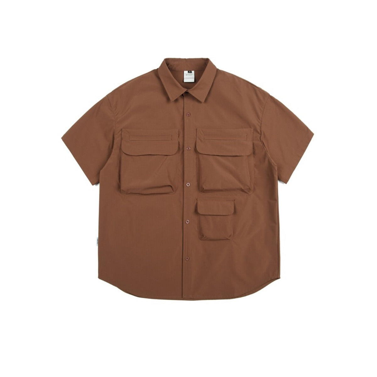 Unisex Shirt Retro Large Pocket Loose Casual
