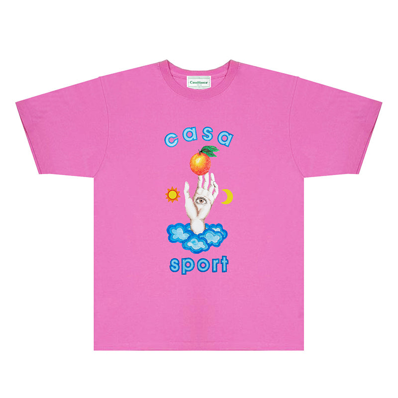 Casablanca T Shirts Fashion Print Street