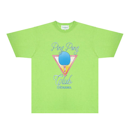 Casablanca T Shirts Fashion Print Street