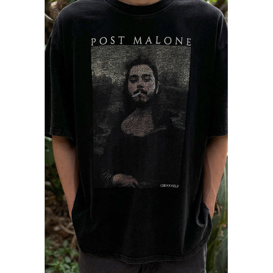Unisex T-Shirts BIGTHING POST MALONE Twisted Humor Mona Lisa T-Shirt