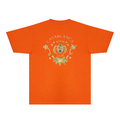 Casablanca T Shirts Fashion Print Street