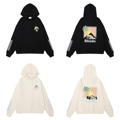 Rhude Hoodie Formula Racing Printed Hooded Sweater Jacket