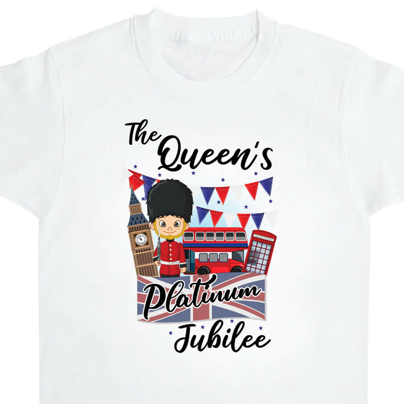Inspired by Queen's Platinum Jubilee 2022 Elizabeth 70 Years T-shirt Pattern Cartoon Printed Short Sleeve T-shirt