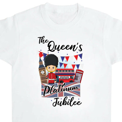 Inspired by Queen's Platinum Jubilee 2022 Elizabeth 70 Years T-shirt Pattern Cartoon Printed Short Sleeve T-shirt