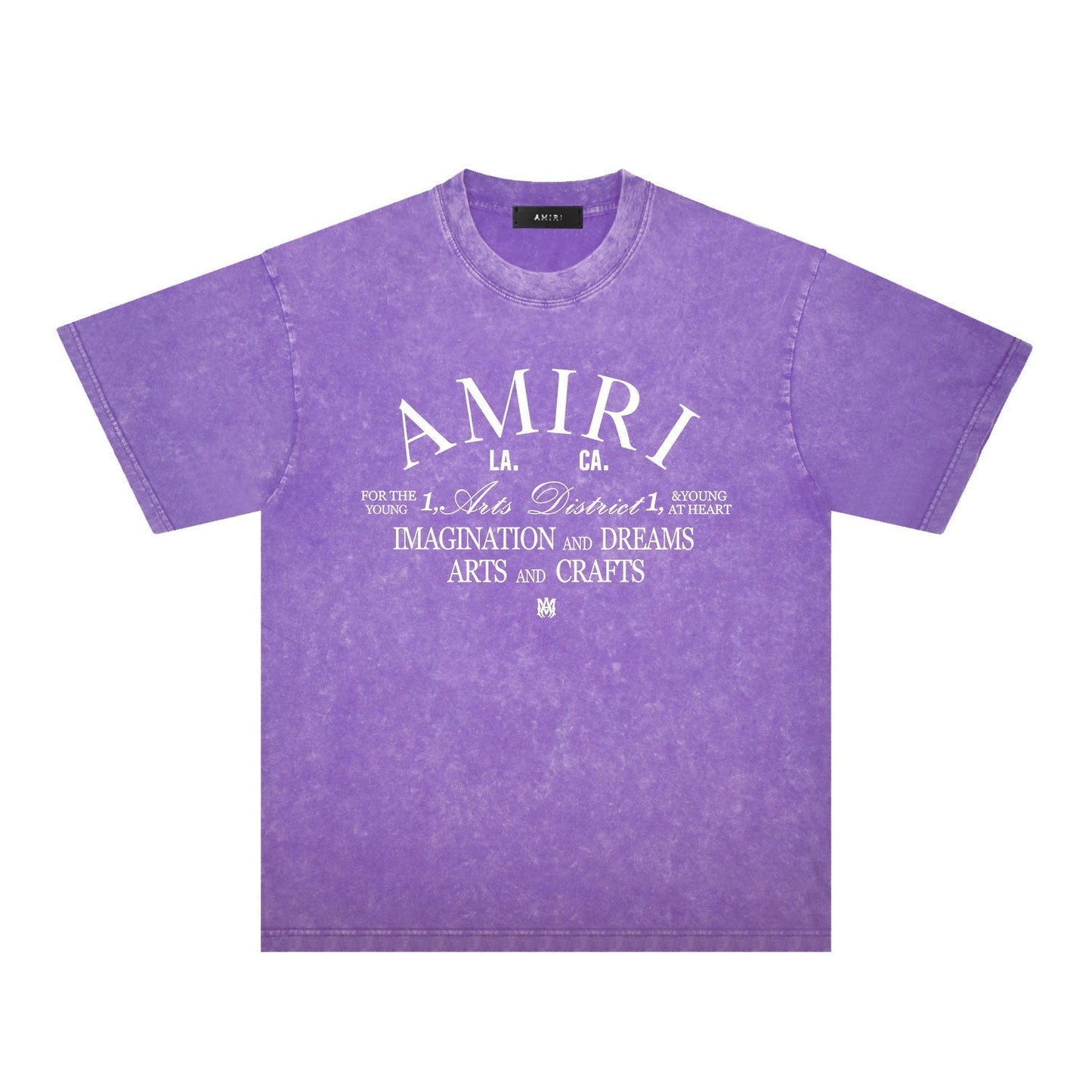Amiri Washed Distressed T Shirt Printed Trendy Pure Cotton