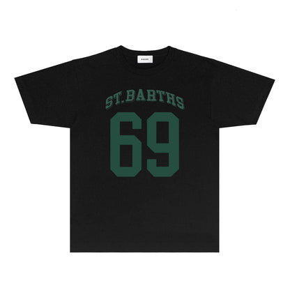 Rhude T Shirts Printed Trendy Pure Cotton