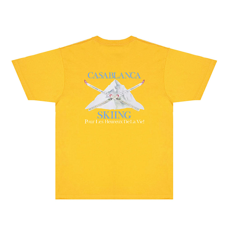 Casablanca T Shirts Fashion Print Street