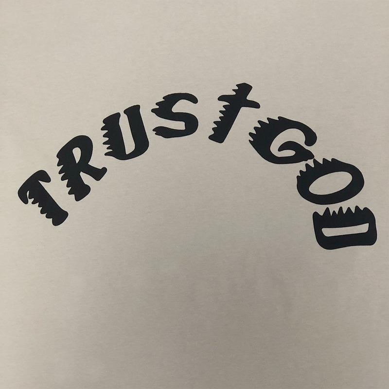 Kanye West Trust God T Shirt Short Sleeve Loose Letter Loose T-shirt