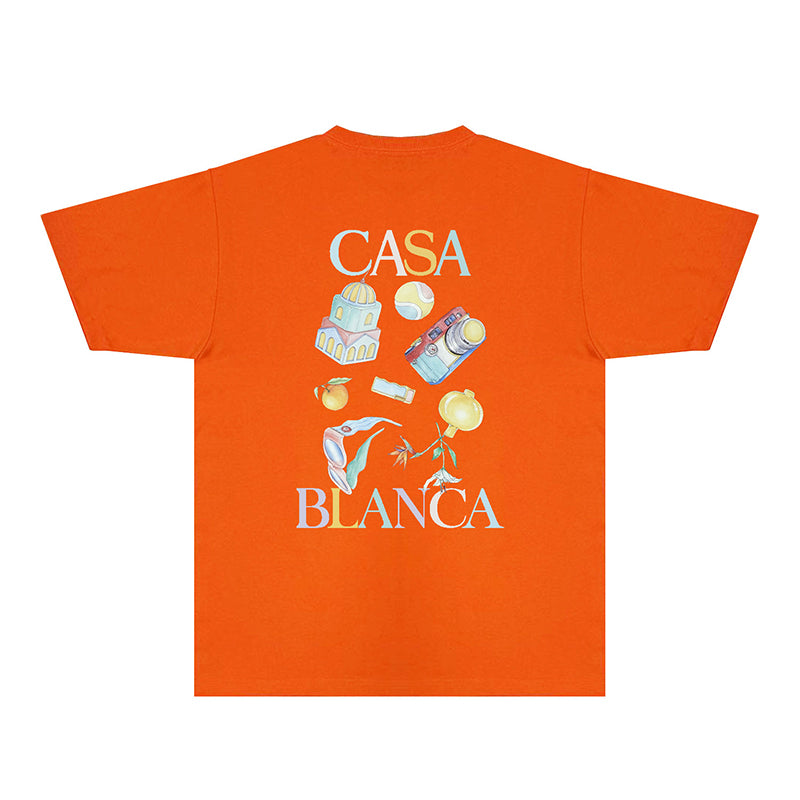 Casablanca T Shirts Fashion Print Street