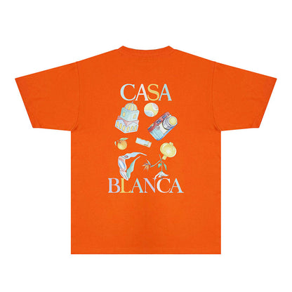 Casablanca T Shirts Fashion Print Street