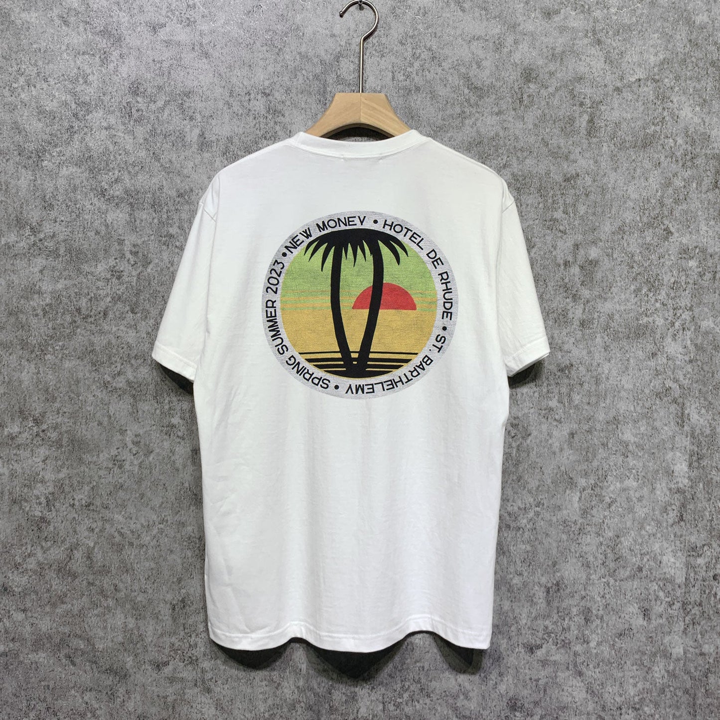 Rhude T Shirts Printed Trendy Pure Cotton