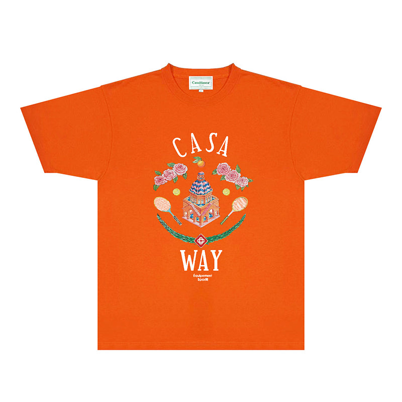 Casablanca T Shirts Fashion Print Street