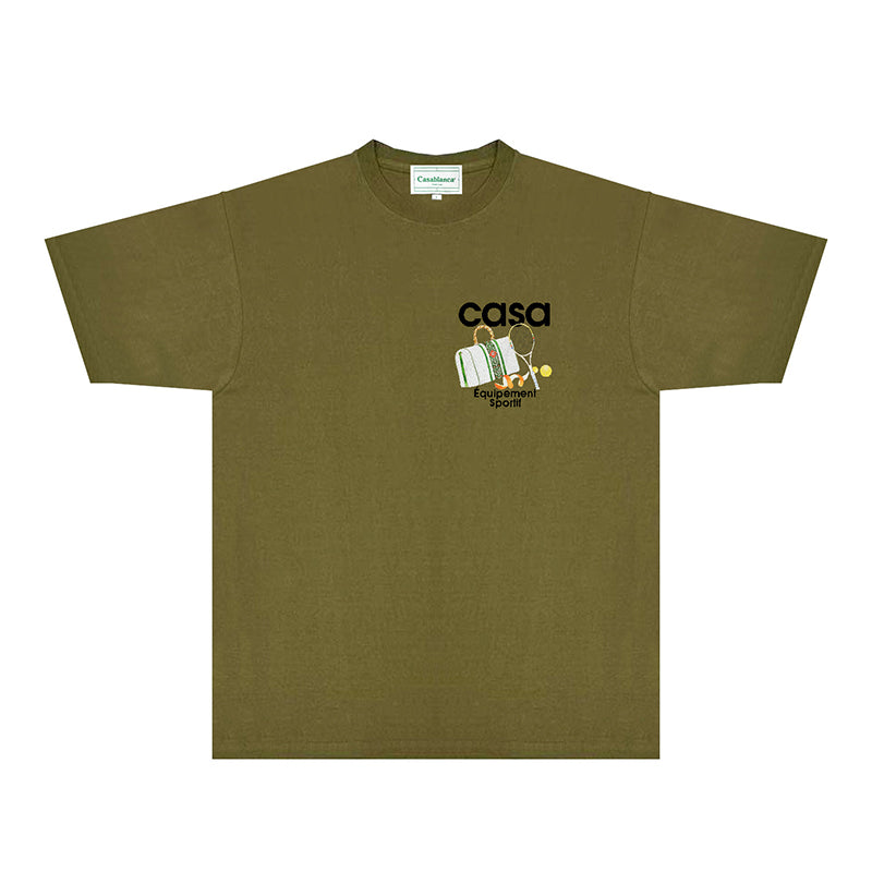 Casablanca T Shirts Fashion Print Street
