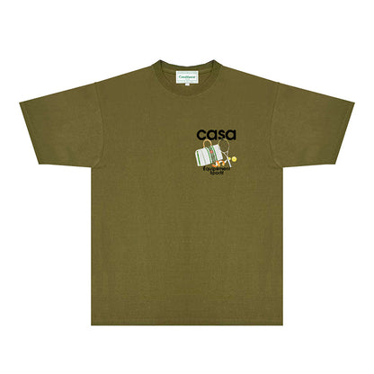 Casablanca T Shirts Fashion Print Street