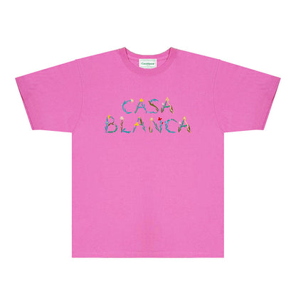 Casablanca T Shirts Fashion Print Street
