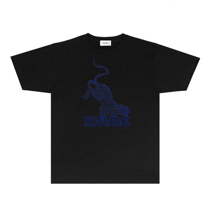 Rhude T Shirts Printed Trendy Pure Cotton