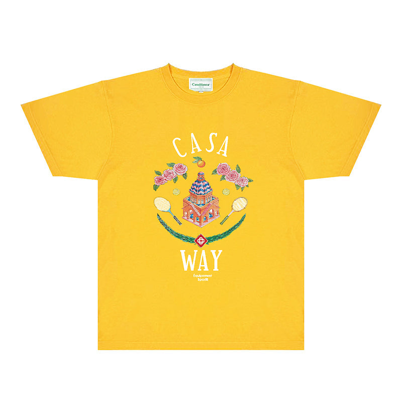 Casablanca T Shirts Fashion Print Street
