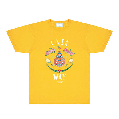 Casablanca T Shirts Fashion Print Street