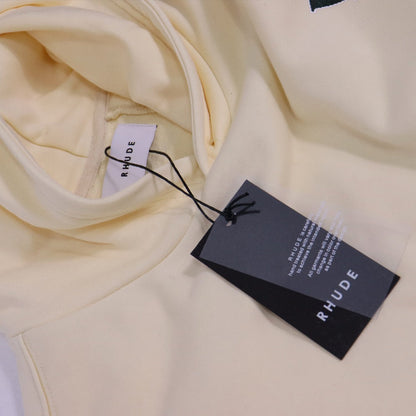 Rhude Hoodie Beach Coconut Letter Print Hooded Sweater Jacket