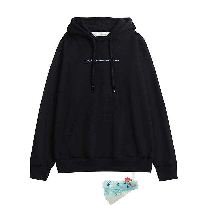 OW Hoodie Blue Chalk Gradient Long Sleeve