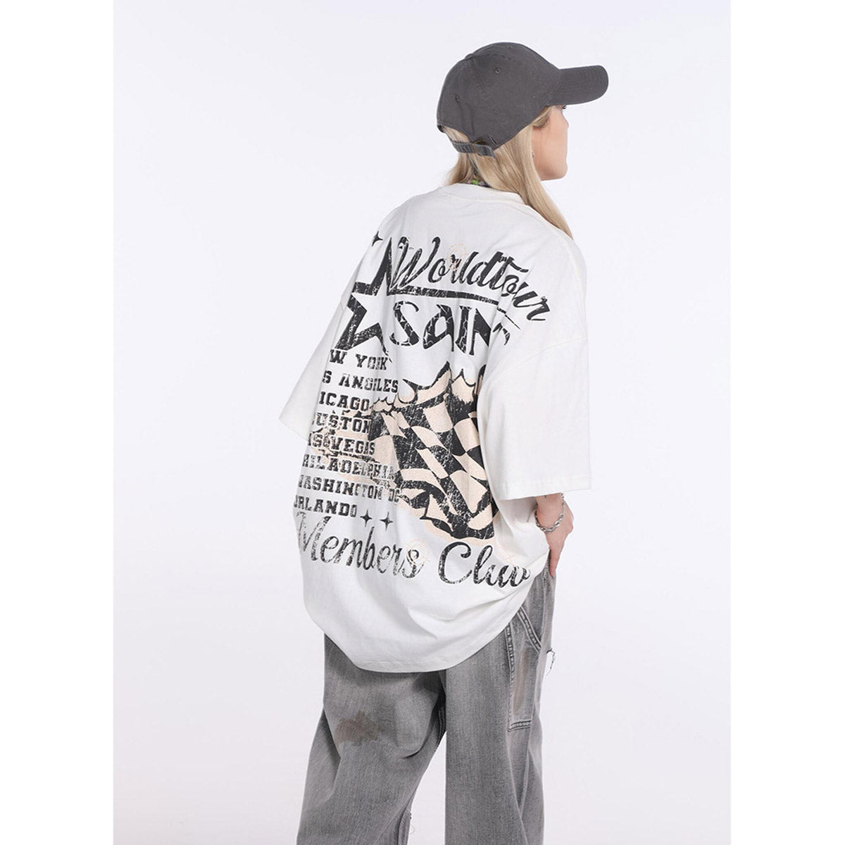Unisex T-Shirts Saint Michael Vintage Loose T-Shirts