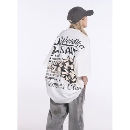 Unisex T-Shirts Saint Michael Vintage Loose T-Shirts