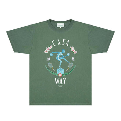 Casablanca T Shirts Fashion Print Street